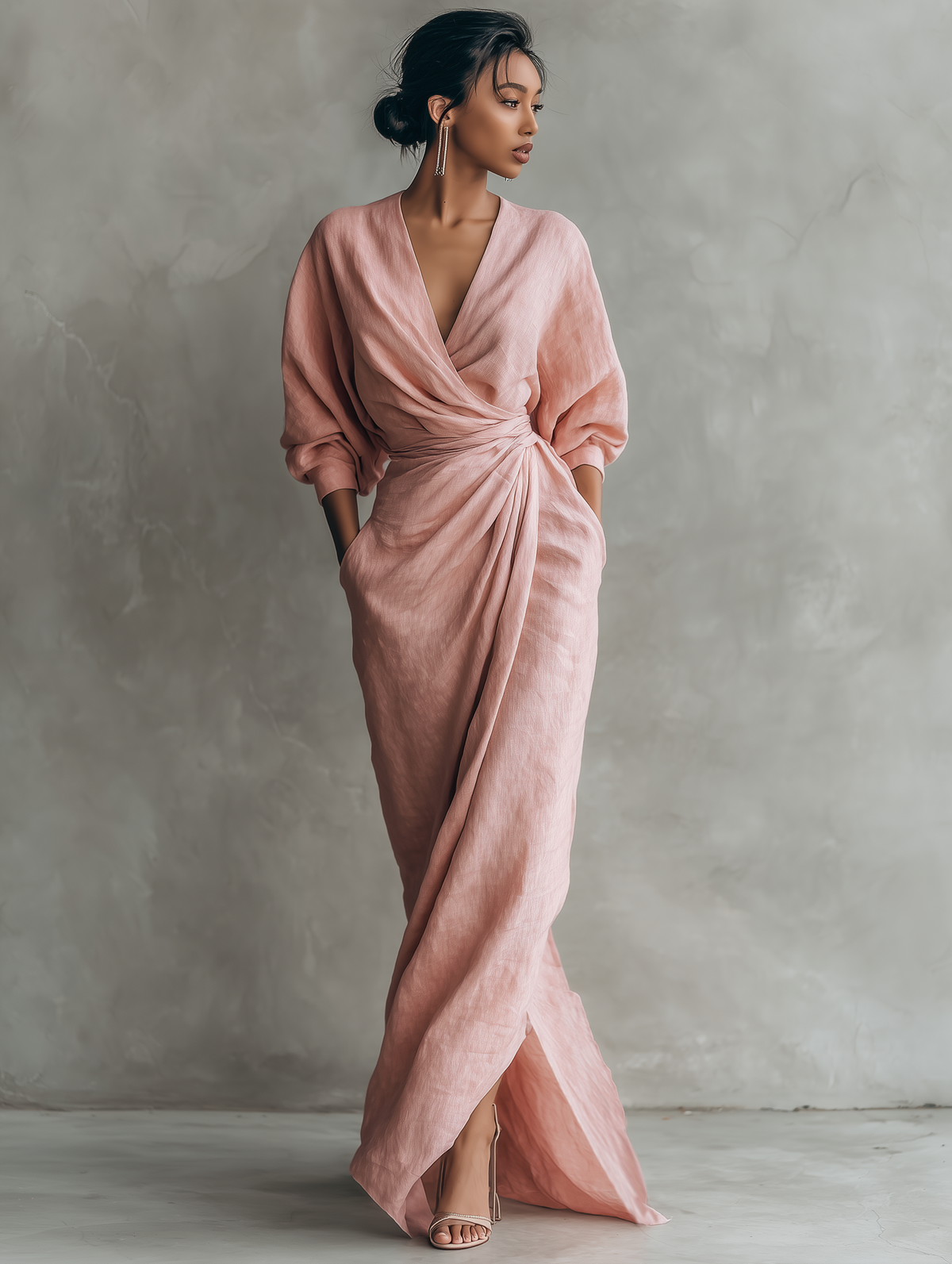 Vestido Largo de Lino María