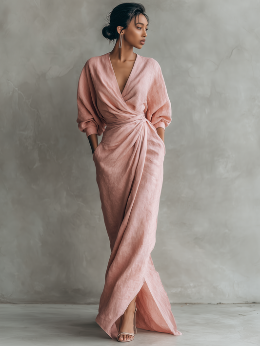 Vestido Largo de Lino María
