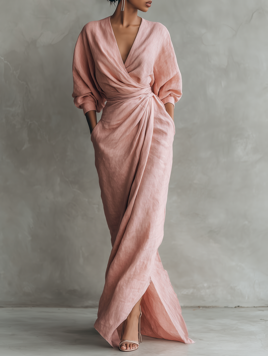 Vestido Largo de Lino María