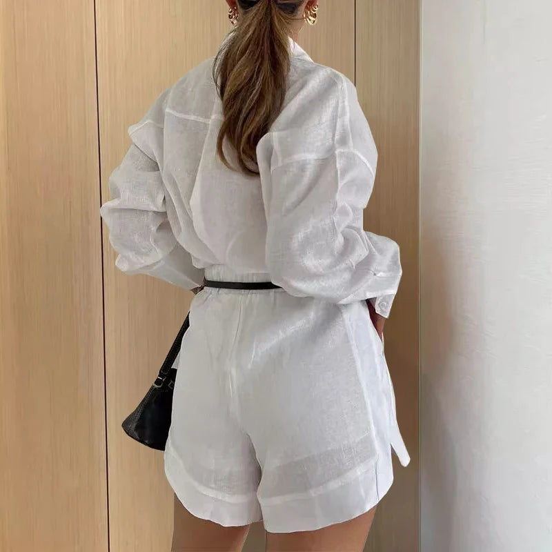 Conjunto de Verano Manga Larga Clara