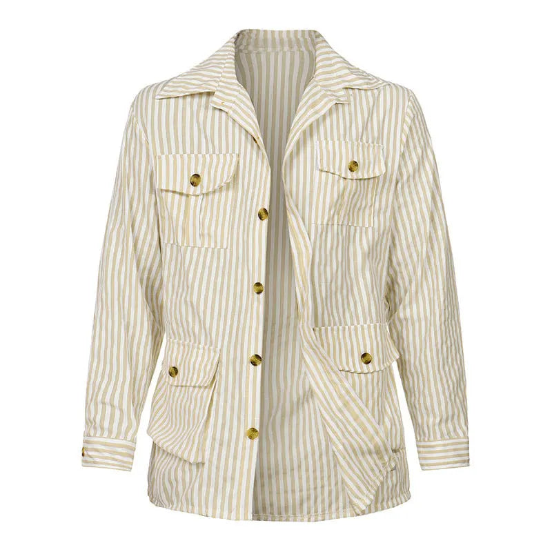 Camisa de Rayas con Botones Asher