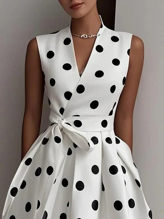 Vestido Clara de Lunares Estilo Francés