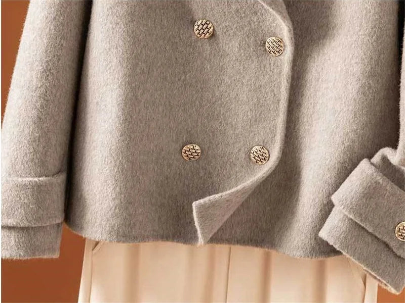 Abrigo Aurelia de lana reversible