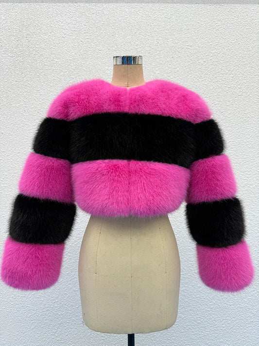 Chaqueta Vellora de piel sintética esponjosa