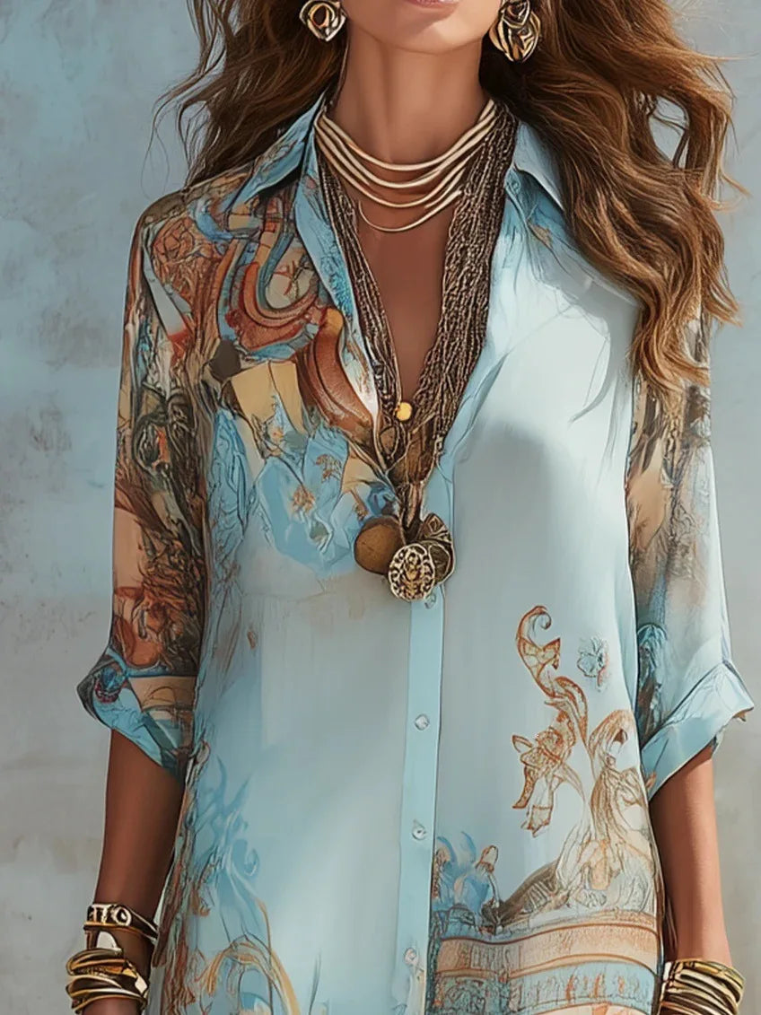Vestido Camisero Boho Camille