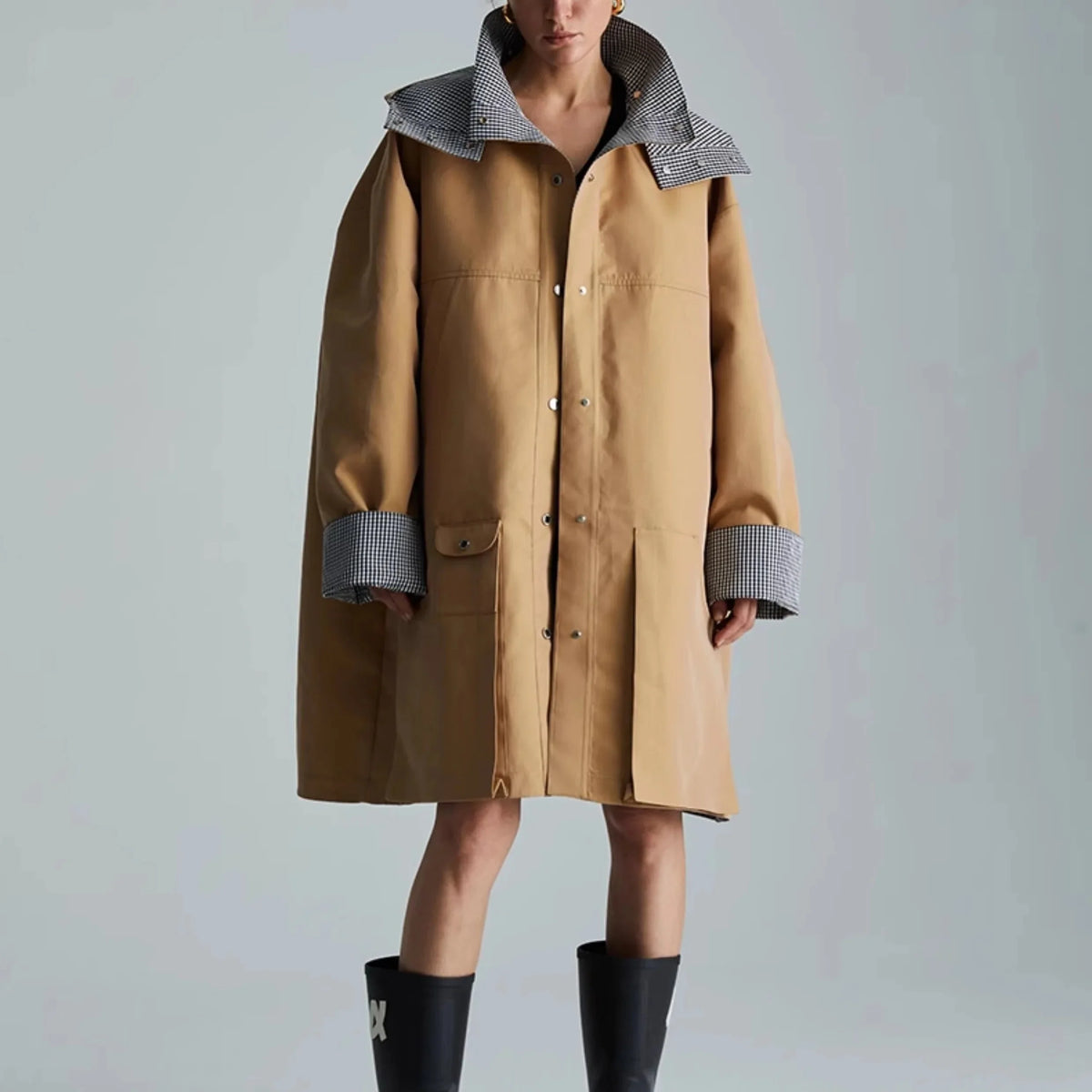 Gabardina Savoy de patchwork