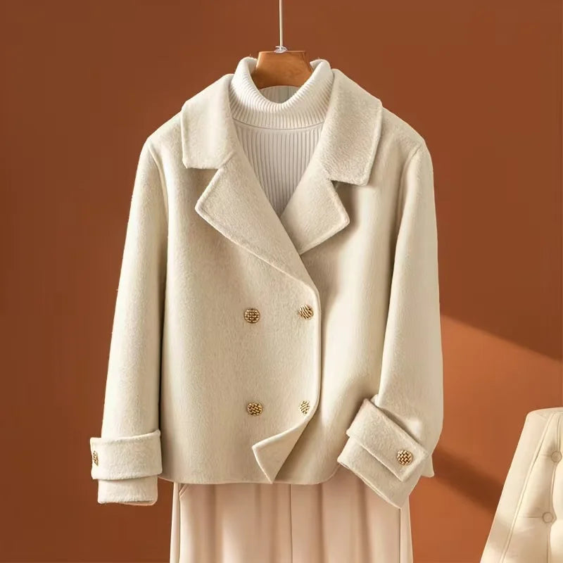 Abrigo Aurelia de lana reversible