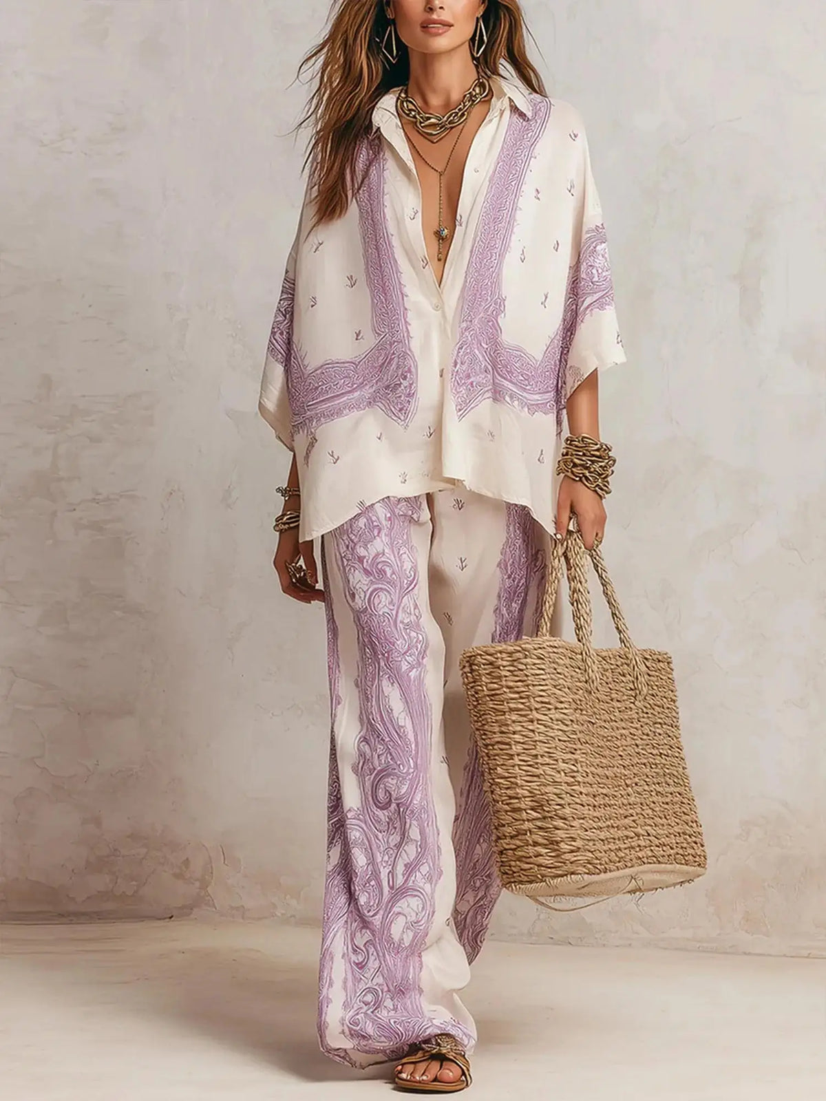 Conjunto Estampado Paisley Amara