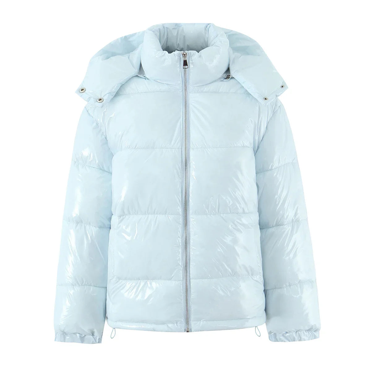 Parka Virelle con capucha y acabado brillante