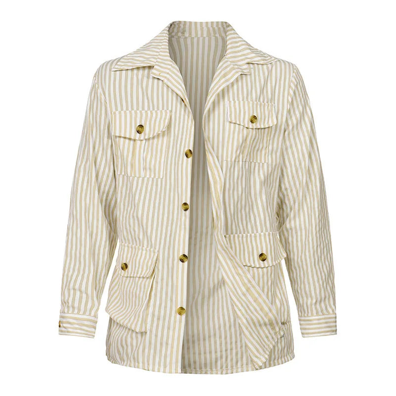 Camisa de Rayas con Botones Asher