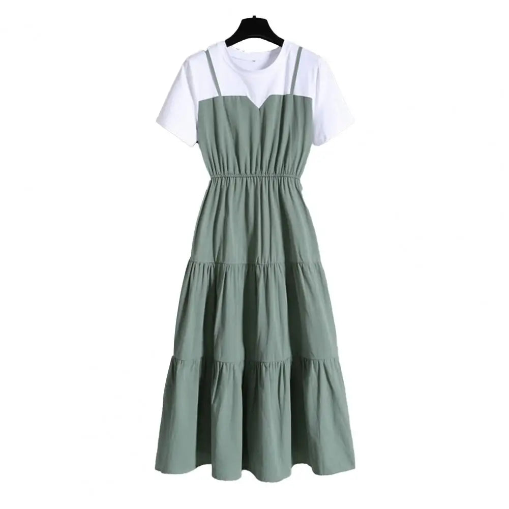 Vestido de Verano con Lazo en la Cintura Isla