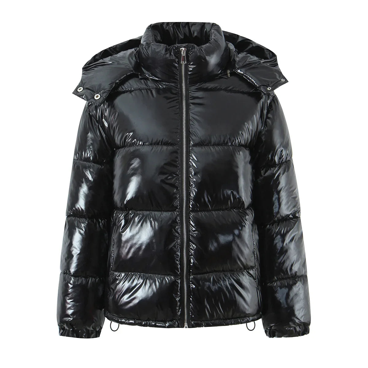 Parka Virelle con capucha y acabado brillante