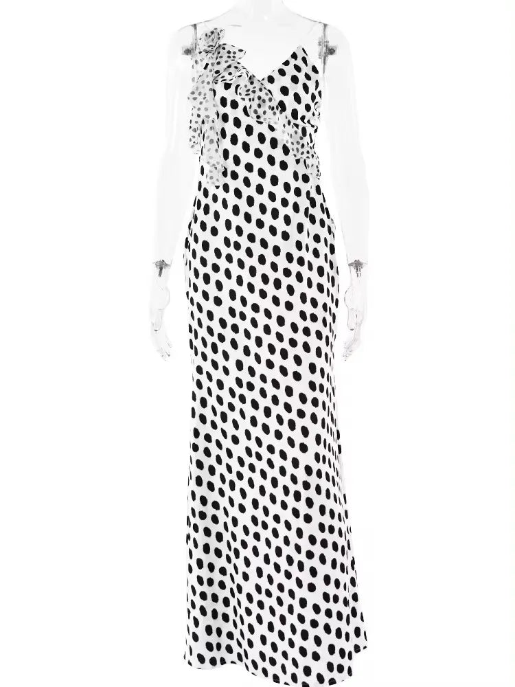Vestido Largo Floral con Espalda Descubierta Julissa