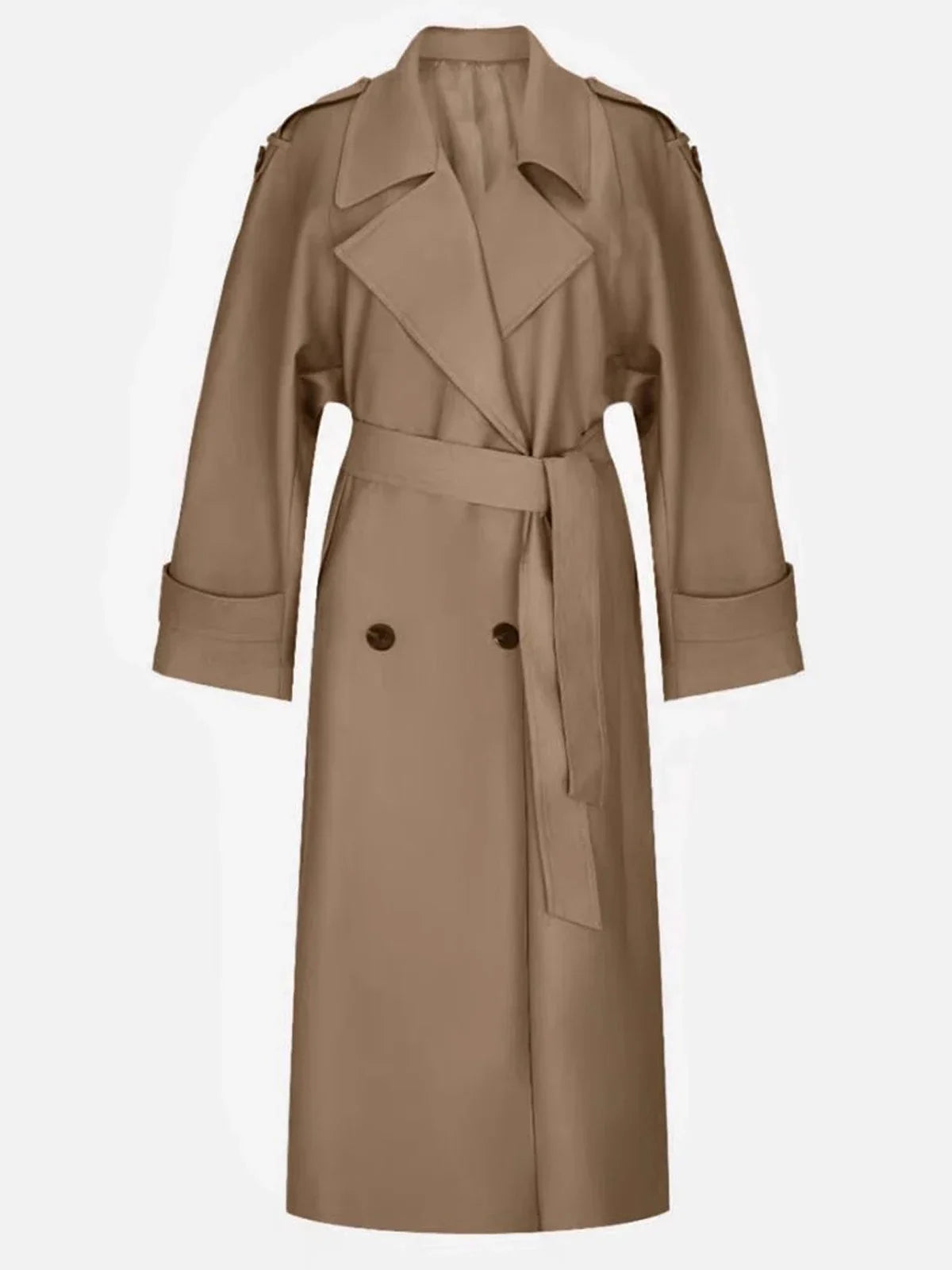 Gabardina larga cruzada Sophia