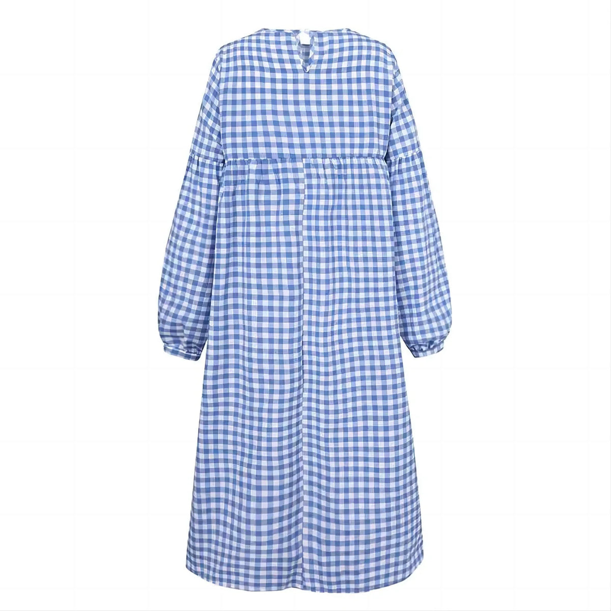 Vestido Midi de Cuadros Vintage Isla