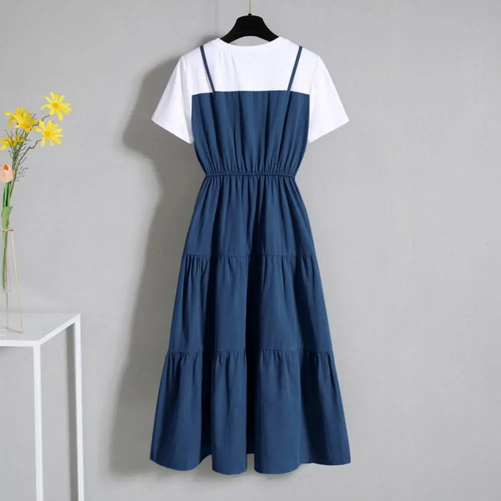 Vestido de Verano con Lazo en la Cintura Isla