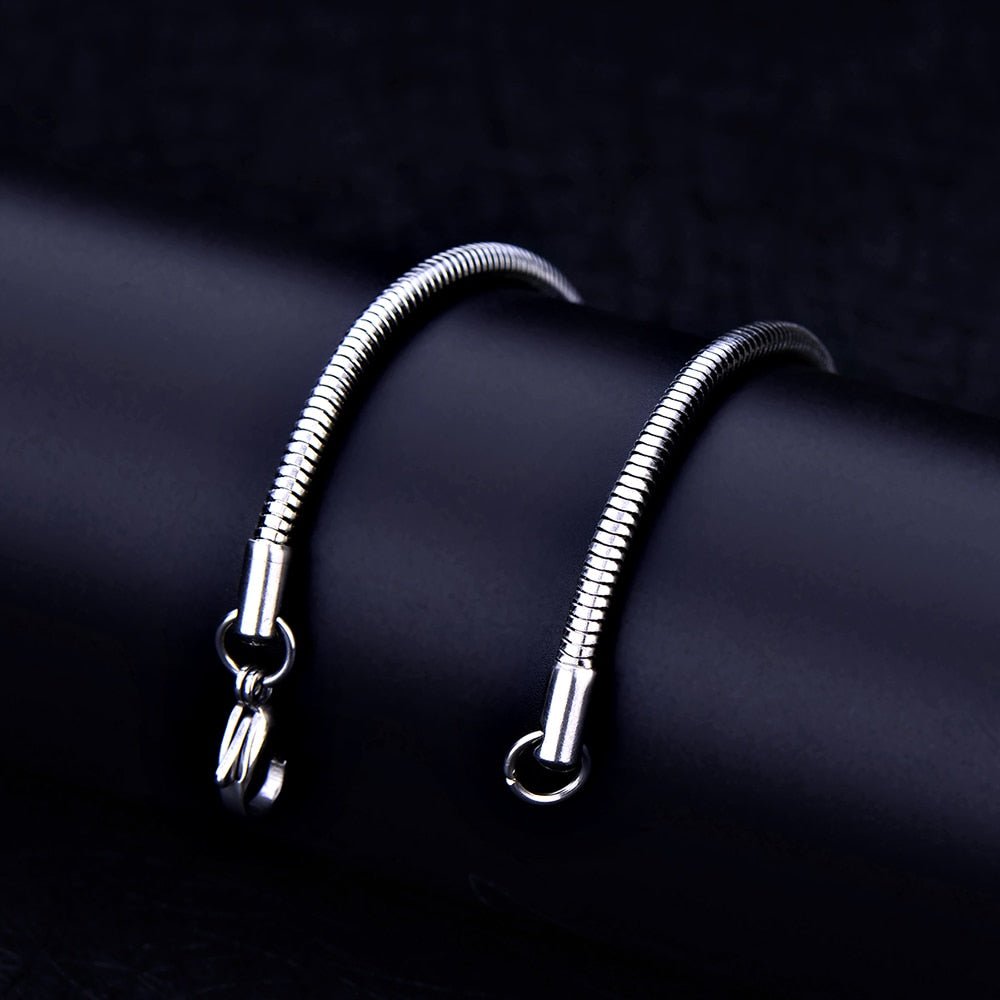 Pulsera Snake de acero inoxidable para hombre