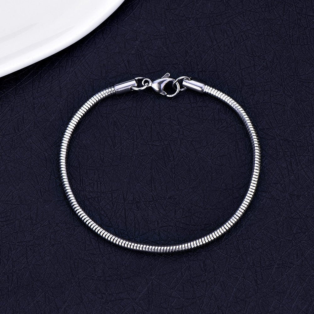 Pulsera Snake de acero inoxidable para hombre