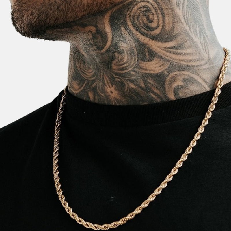 Collar de Acero Inoxidable Twist para Hombre