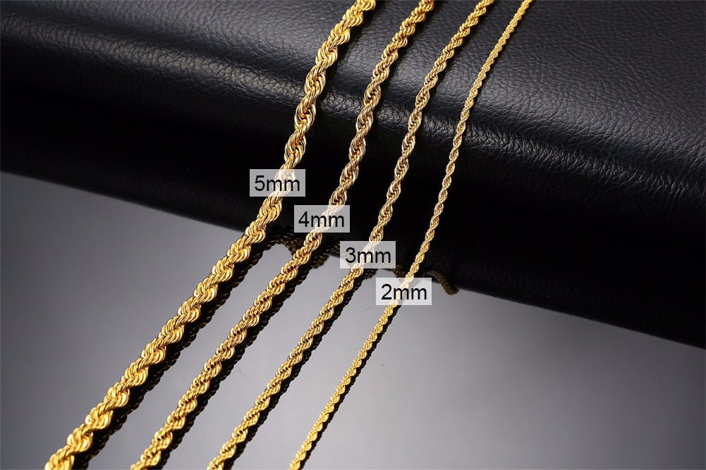Collar de Acero Inoxidable Twist para Hombre
