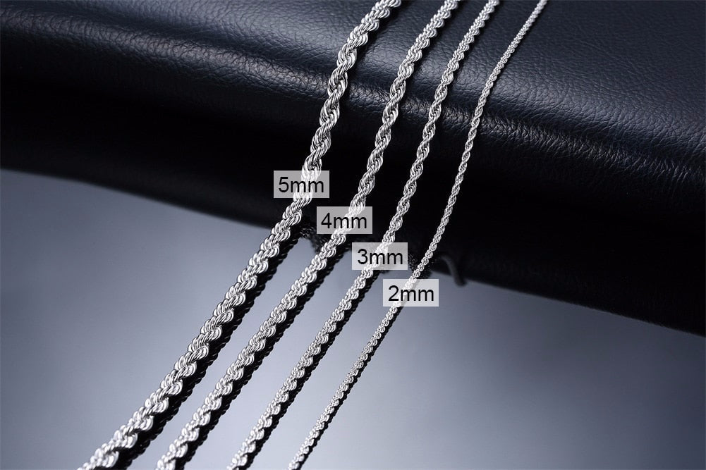 Collar de Acero Inoxidable Twist para Hombre