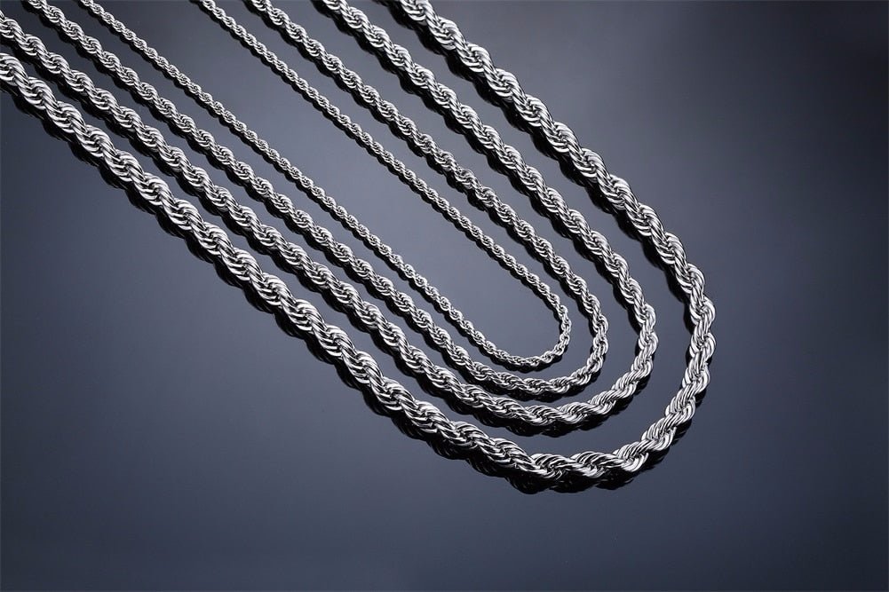 Collar de Acero Inoxidable Twist para Hombre