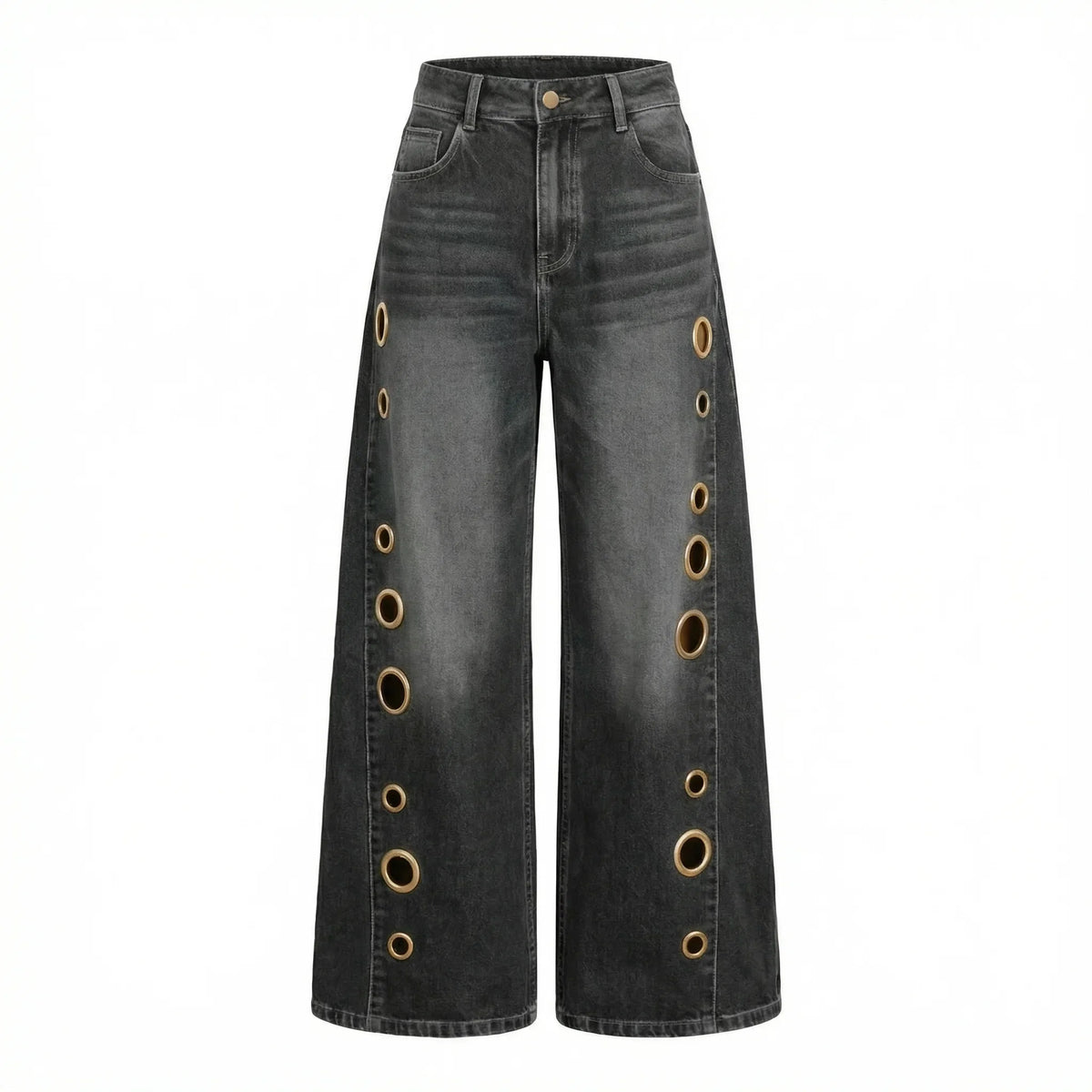Jeans Luna anchos con recortes